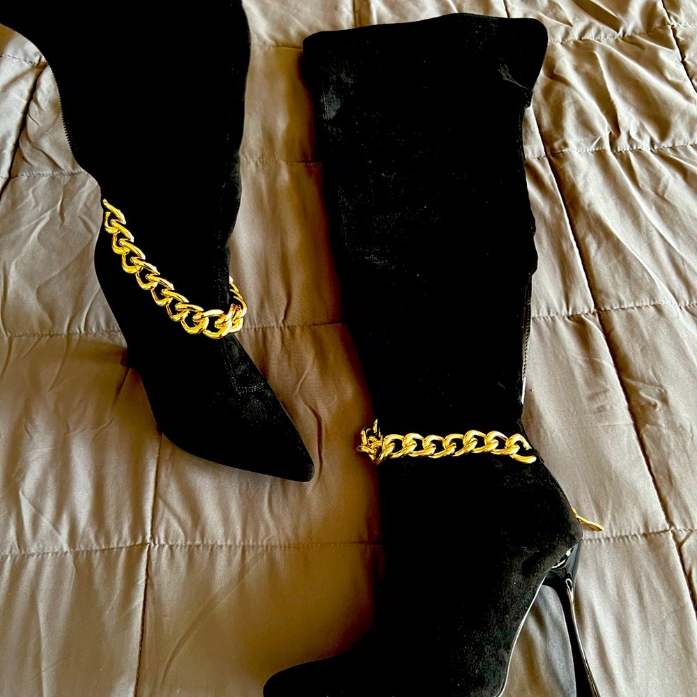Fashion nova boots thigh high